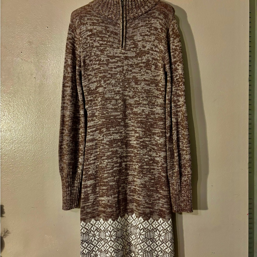 Soybu Dress melange with white snowflake print, size M - Picture 7 of 12